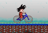 Goku de Bike na Montanha Russa