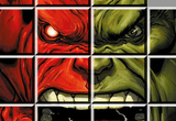 Red vs Green Hulk Slider