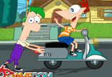 Corrida de Moto do Phineas e Ferb