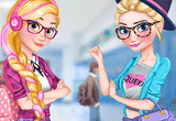 Elsa e Rapunzel College Girls