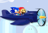 Pilotar Avião com Mario e Sonic