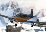 Snowy Montain Flight Stunts